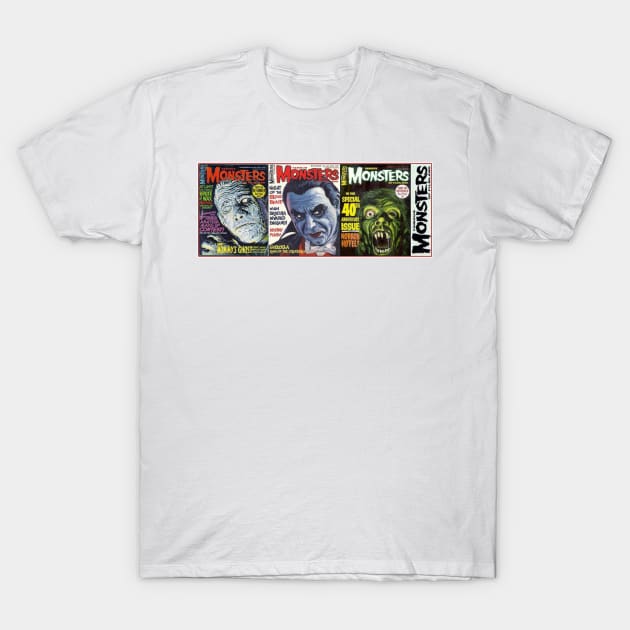 Classic Famous Monsters of Filmland Series 8 T-Shirt by Starbase79